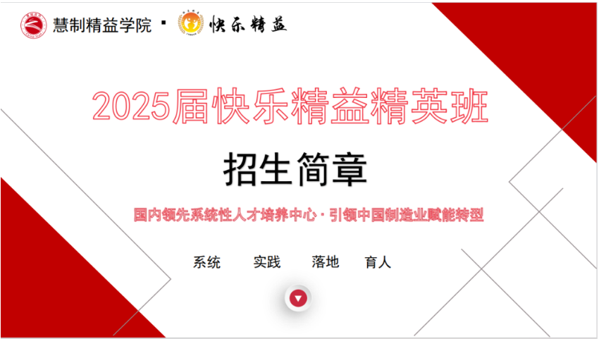 2025第13屆快樂(lè)精益精英班  ——?dú)g迎您的加入